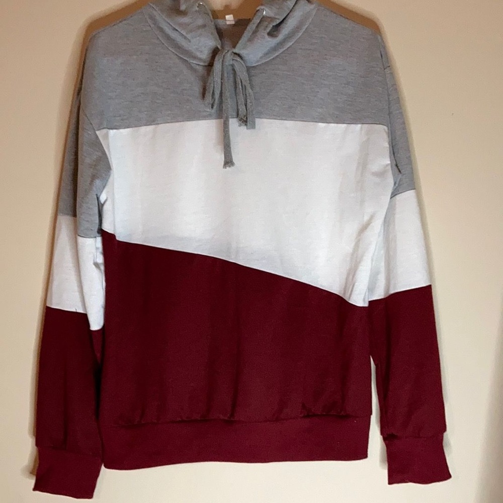 EUC COLORBLOCK DRAWSTRING HOODIE